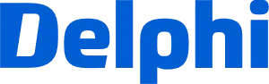 Logo de la marque d'équipements automobiles Delphi